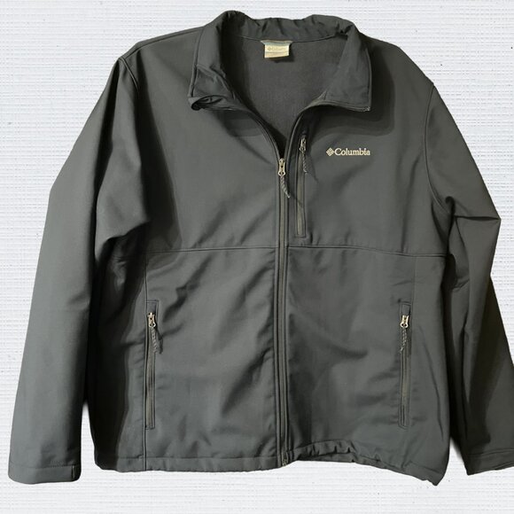 Columbia Ascender Softshell Jacket Black 2 XL Mens Waterproof - Picture 5 of 11